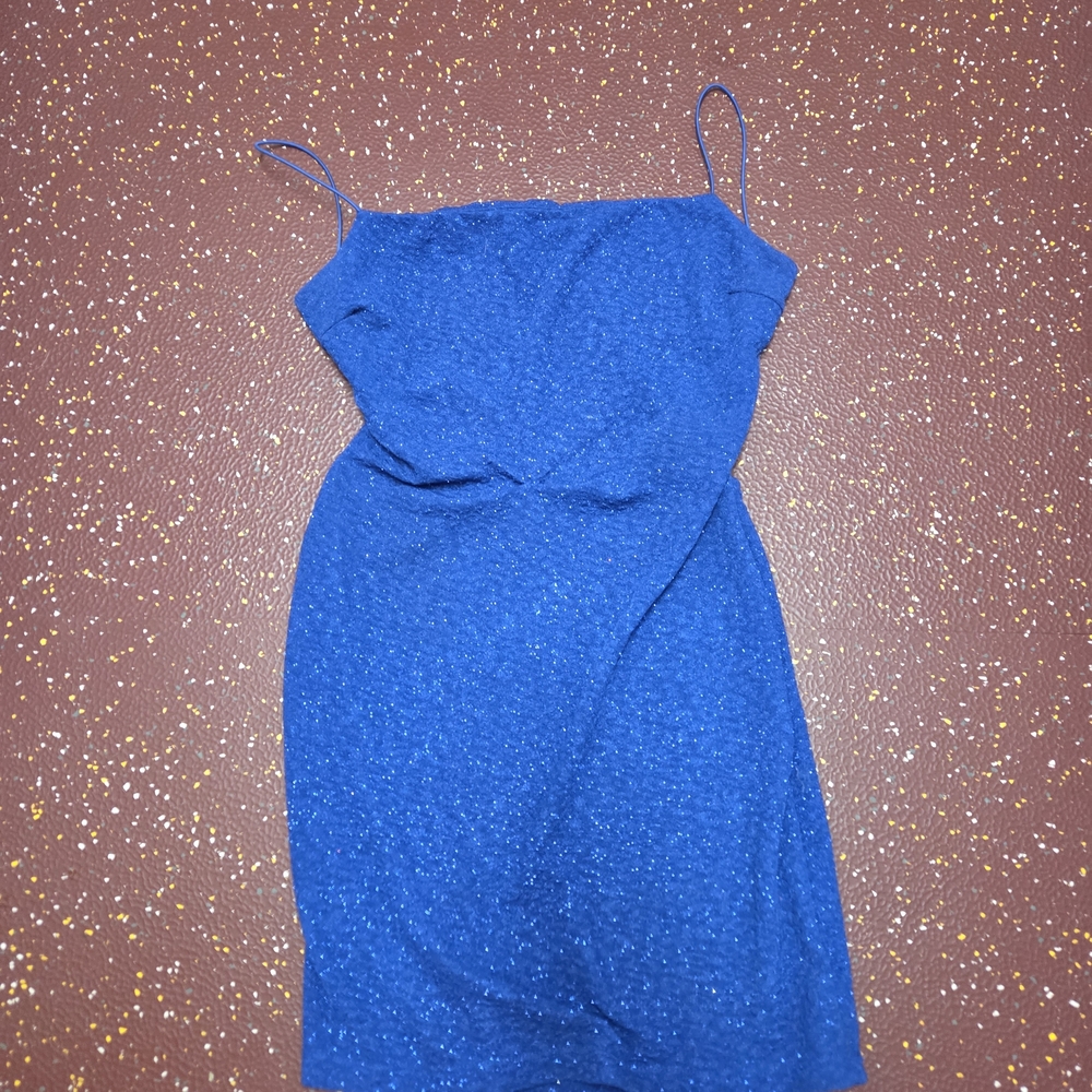 Windsor Blue Sparkly Mini Dress